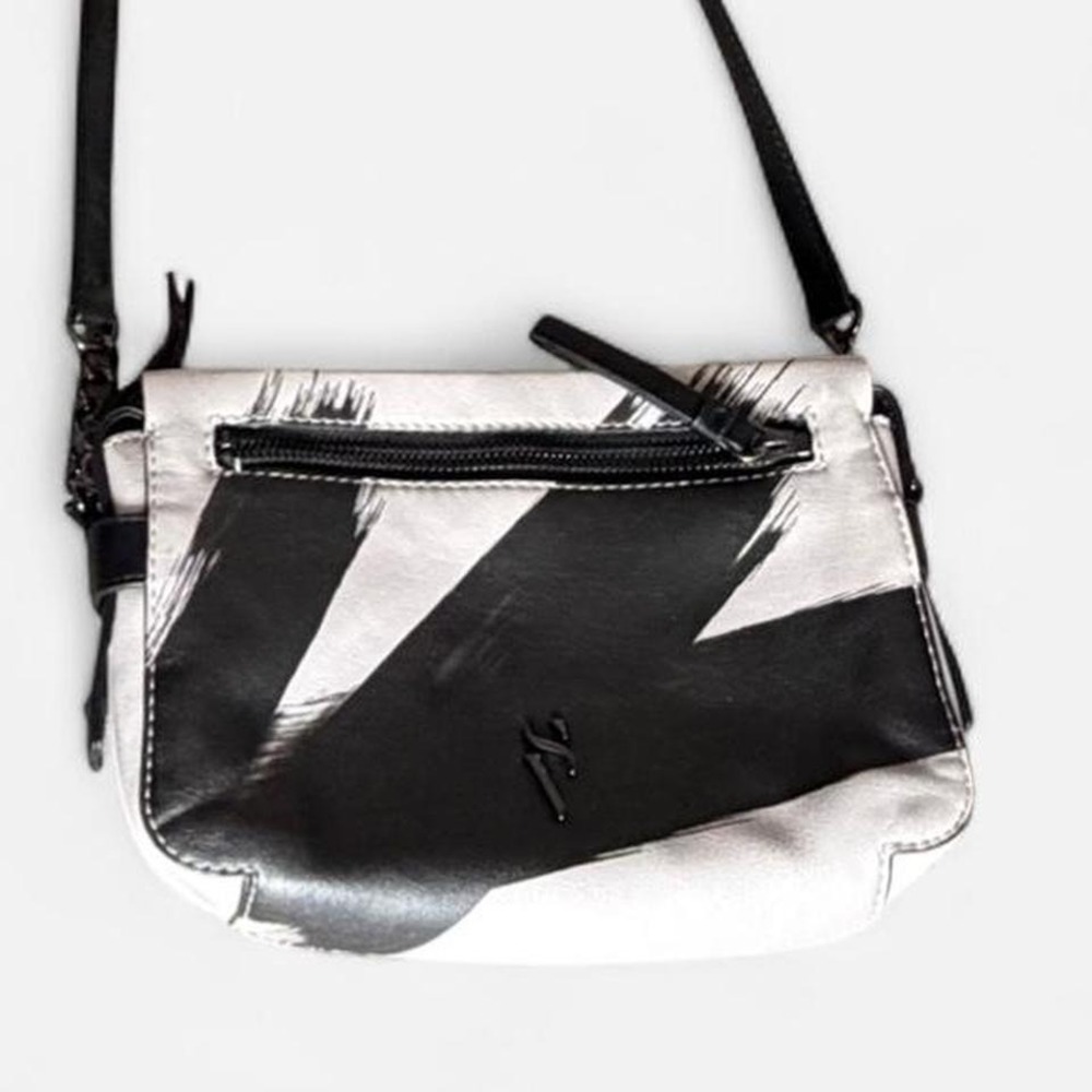 Simply Vera‎ Vera Wang Black White Mini Crossbody Bag Graphic Purse